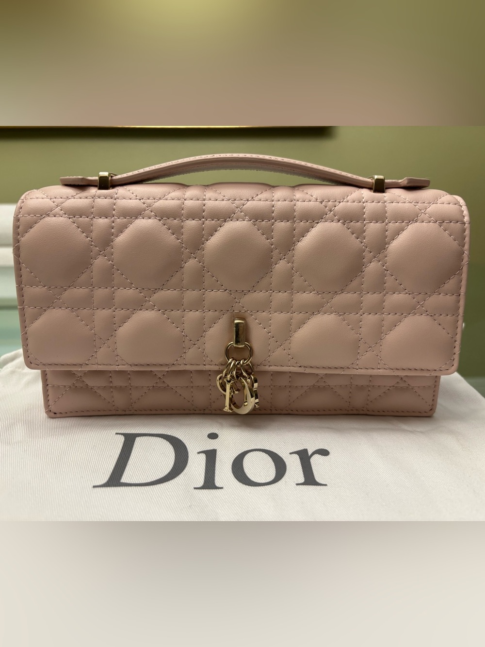 Authentic Brand New My Dior Mini Bag
Powder Pink Cannage Lambskin